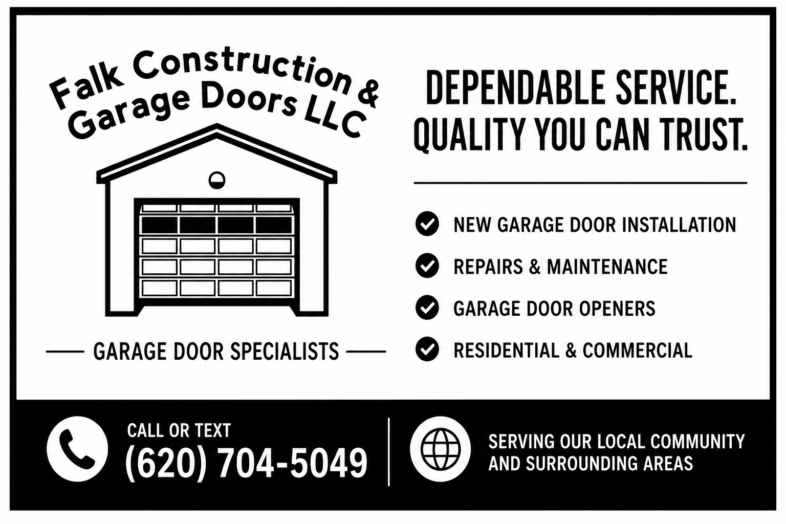 Falk Contruction & Garage Doors